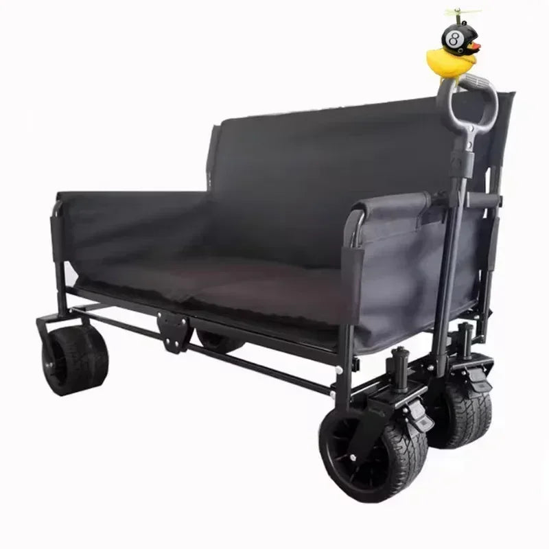 Outdoor camping cart, camping trailer, foldable stall, small cart, hand pulled travel camping picnic cart