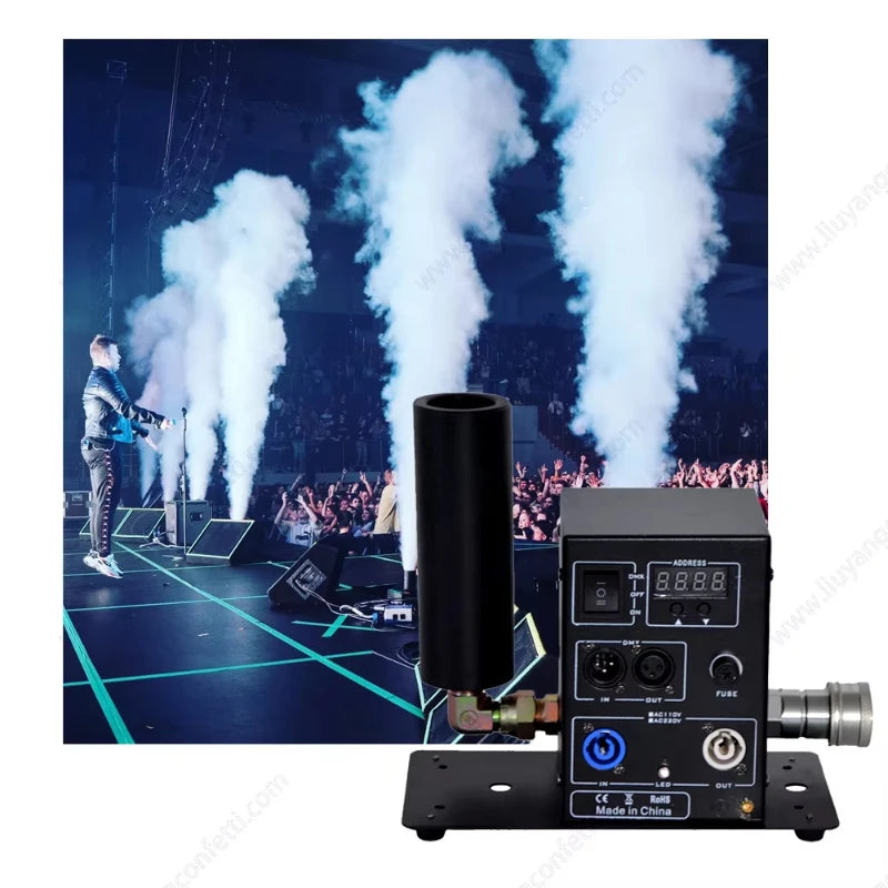 High Power Stage Wedding Effect CO2 Jet Machine 100W DMX512 Control CO2 Smoke Machine Co2 Effect Fog Smoke for Event Party Club