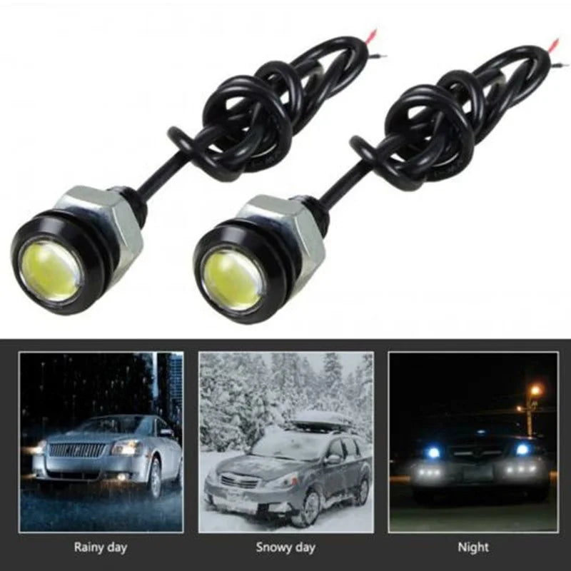 10pcs 12V LED Eagle Eye DRL 18mm High Power SMD Daytime Running Light Car Fog Bulb Reverse Backup Parking Turn Signal Lamp Hot