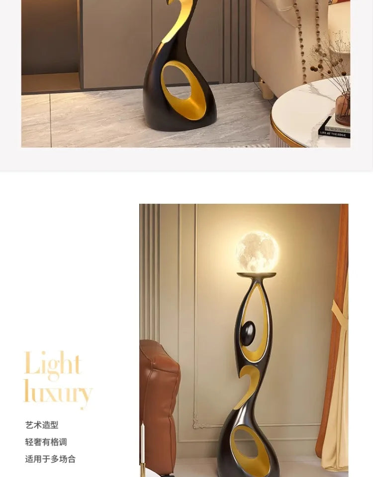 Art Floor Lamp for Living Room Bedroom Sofa Side Decorative Ambient Light Medieval Style High End Light Luxury Standing Lamp