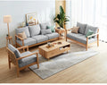 Wooden Sofa with Removable Cover Feature