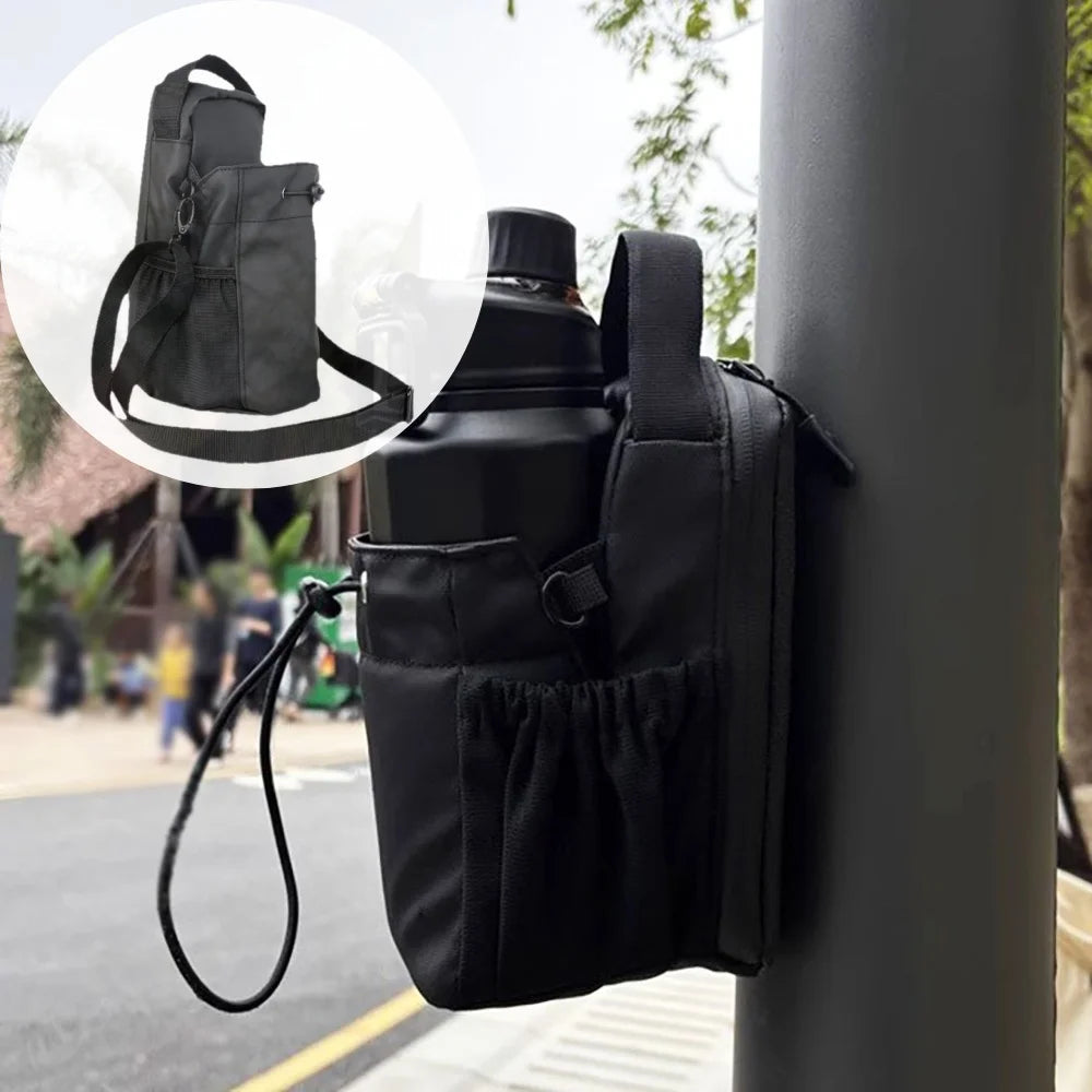 Magnetic Gym Bag Large Capacity Magnetic Carrier Bag With Phone Pocket Portable Gym Water Bottle Pouch Gym Accessories Organizer
