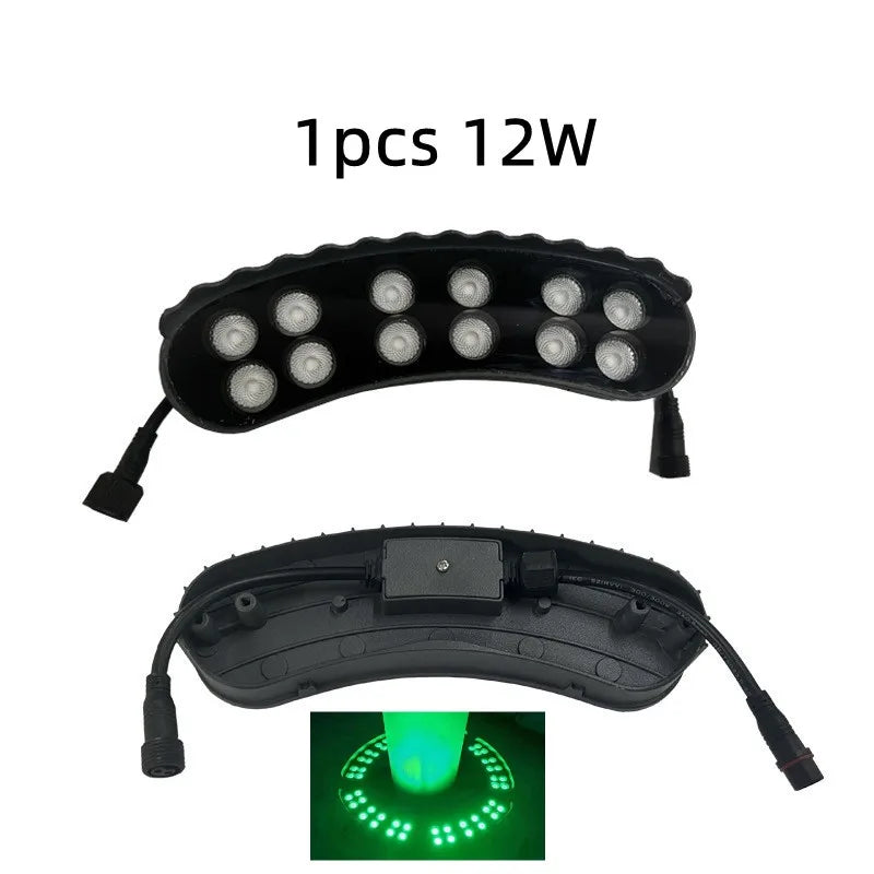1PCS 12W LED Landscape Tree Light Outdoor Spotlight AC220V DC24V High Power Gazebo Tree Column Garden Illumination