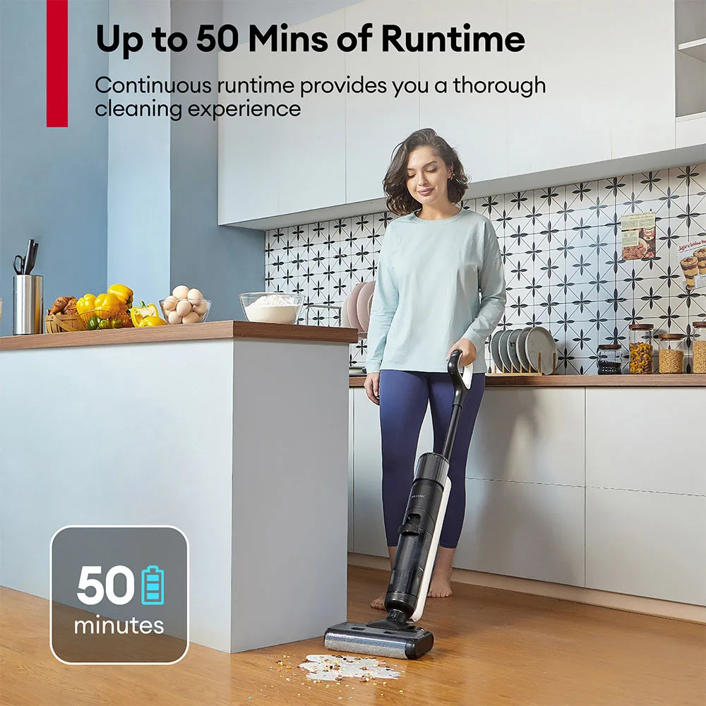 Ultenic Ac1 Elite Cordless Vacuum and Mop with Self-Cleaning, up to 50 Minutes Runtime, Smart Dirt Detection, 3 Cleaning Modes