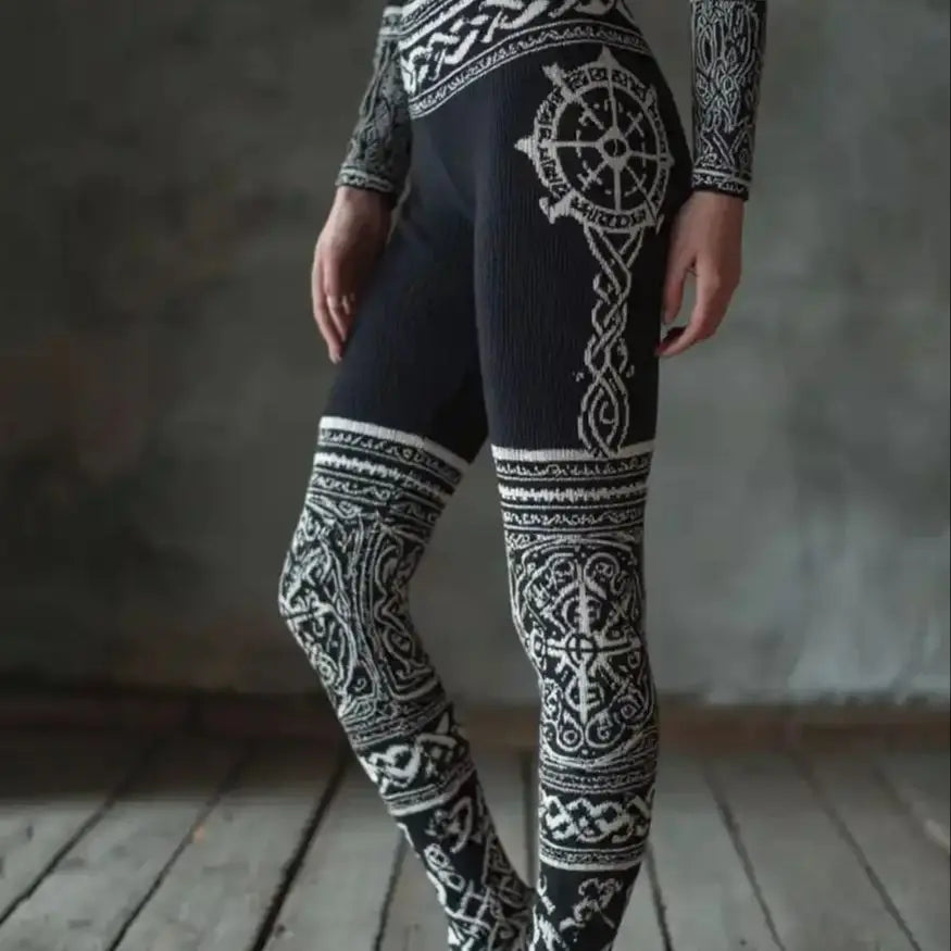 Women's Snow Wolf 3D Print Stretchy Workout Leggings Slim Tights Sexy Yoga Pants Trendy Fashion Clothes