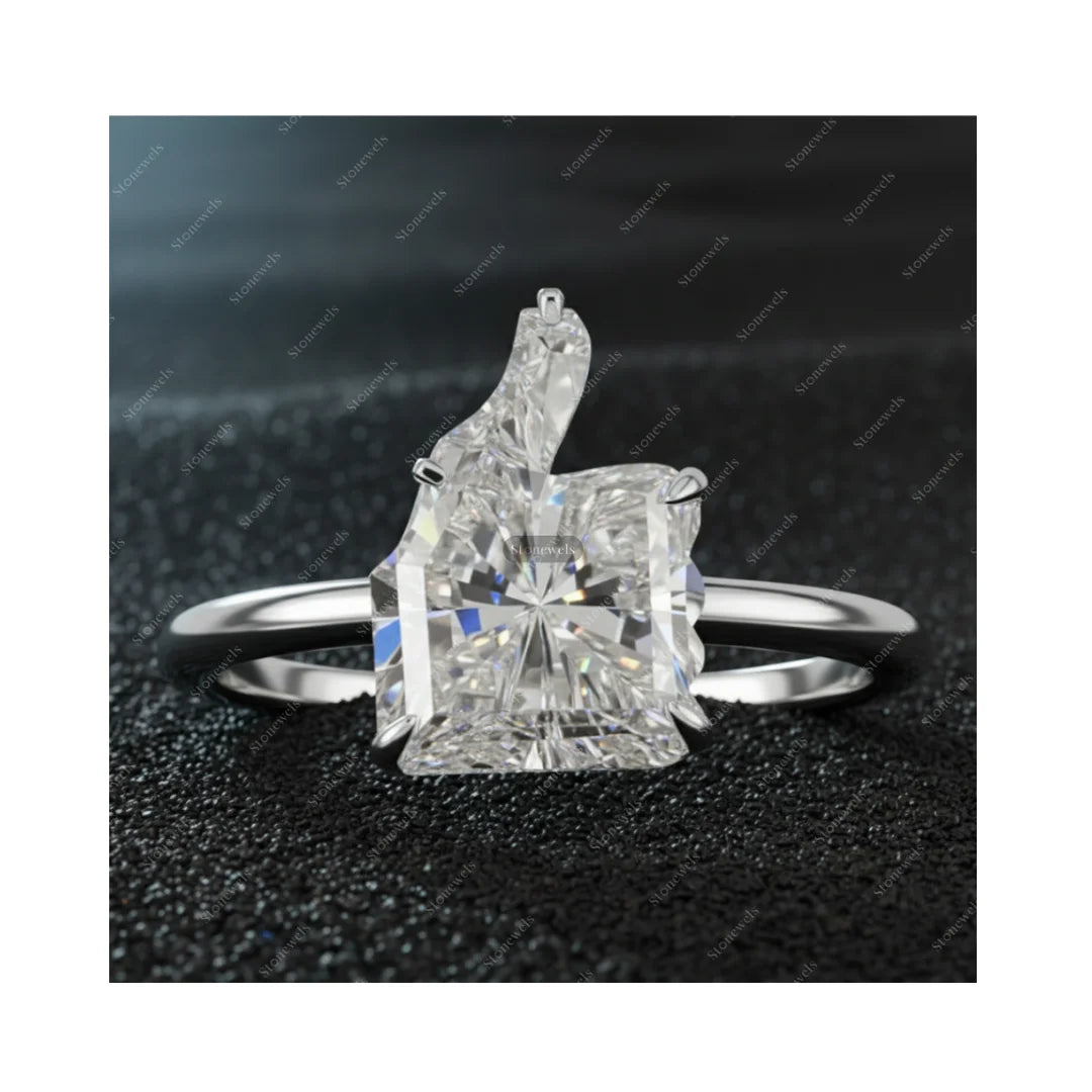 Original Like Cut 2 ct DEF VVS VS Lab Grown Diamond GIA IGI Certified Gold 925 Sterling Silver Engagement Solitaire Rings Gifts