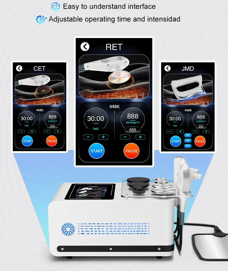 2026 448k rf slimming machine 448k physical therapy slimming machine face lifting therapy machine for beauty salon