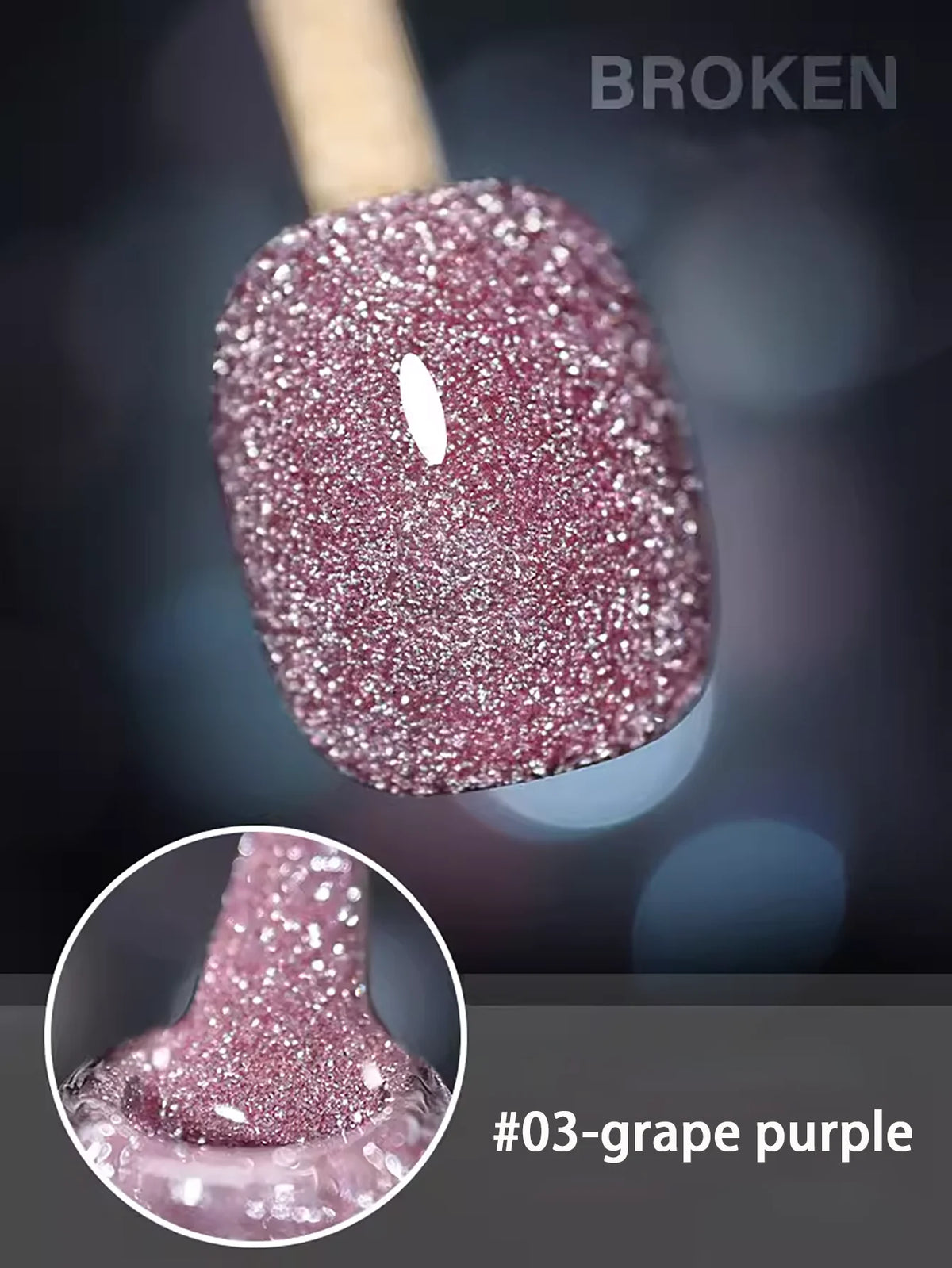 1-12pcs Wine Red Flash Crushed Strobe High Density Diamond Glitter Gel Nail Polish Black Nails Red Nails White Nails