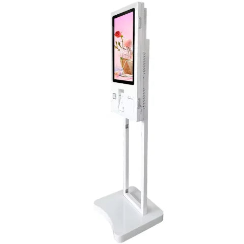 32-Inch Touch Screen Restaurant Self-Service Ordering & Checkout Kiosk with Floor-Standing Design for Indoor Use
