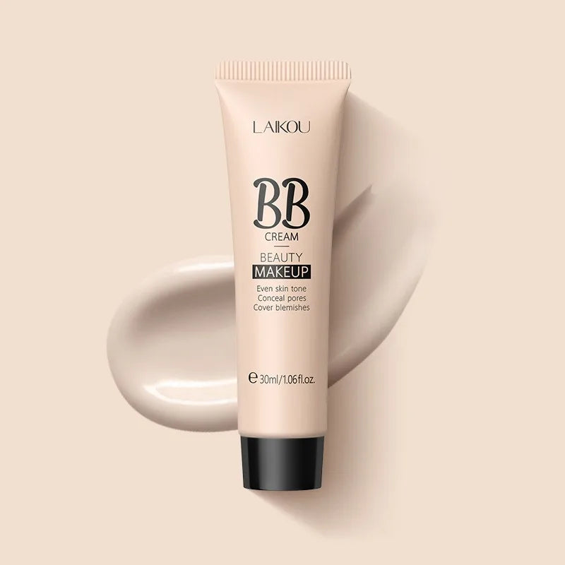 BB Cream Base Makeup Long Lasting Waterproof Brighten Skin Tone Cover Blemishes Concealer Liquid Face Foundation Cosmetics 30ml