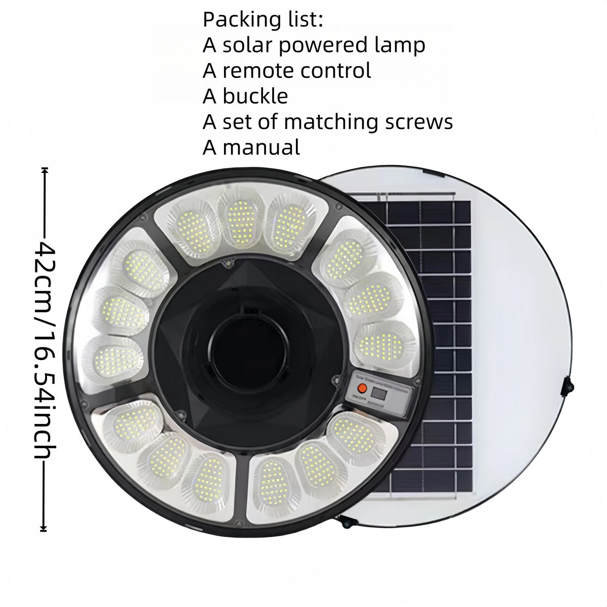 Solar Lamp Post Light with 78" Tall Pole, Removable Head, IP67 Waterproof Outdoor Garden Lamp,Easy Install