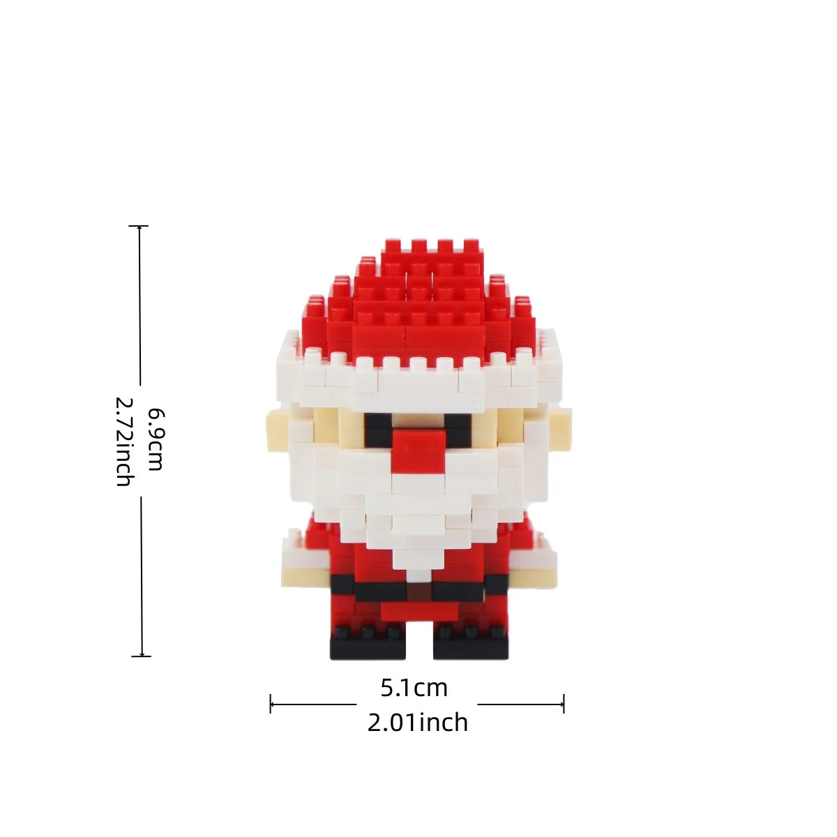 Christmas Building Blocks Set Santa's Workshop Building Santa Sleigh DIY Reindeer Sleigh Christmas Hat Educational for Kids Gift