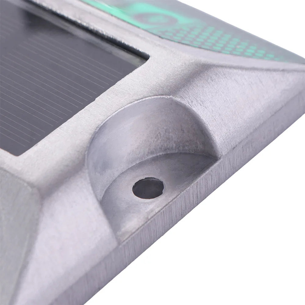 Square Solar Road Stud Light Double Side IP68 Waterproof LED Ground Light Reflective Solar Power Solar Energy Spike Lights