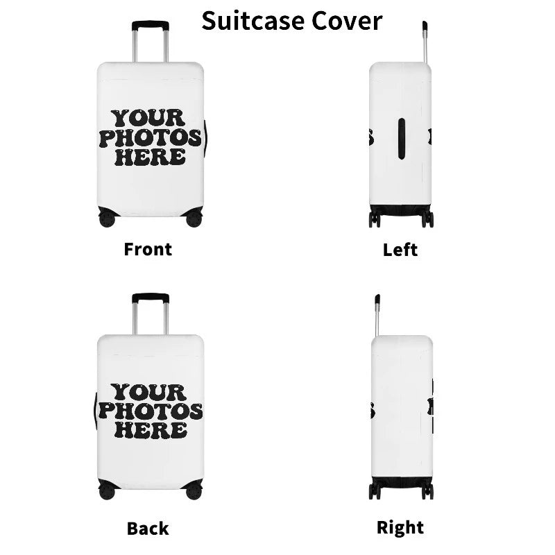 Custom Travel Luggage Covers, Personalized Luggage Covers, Luggage Protective Covers, Add Your Own Design, Washable Stretch Lugg
