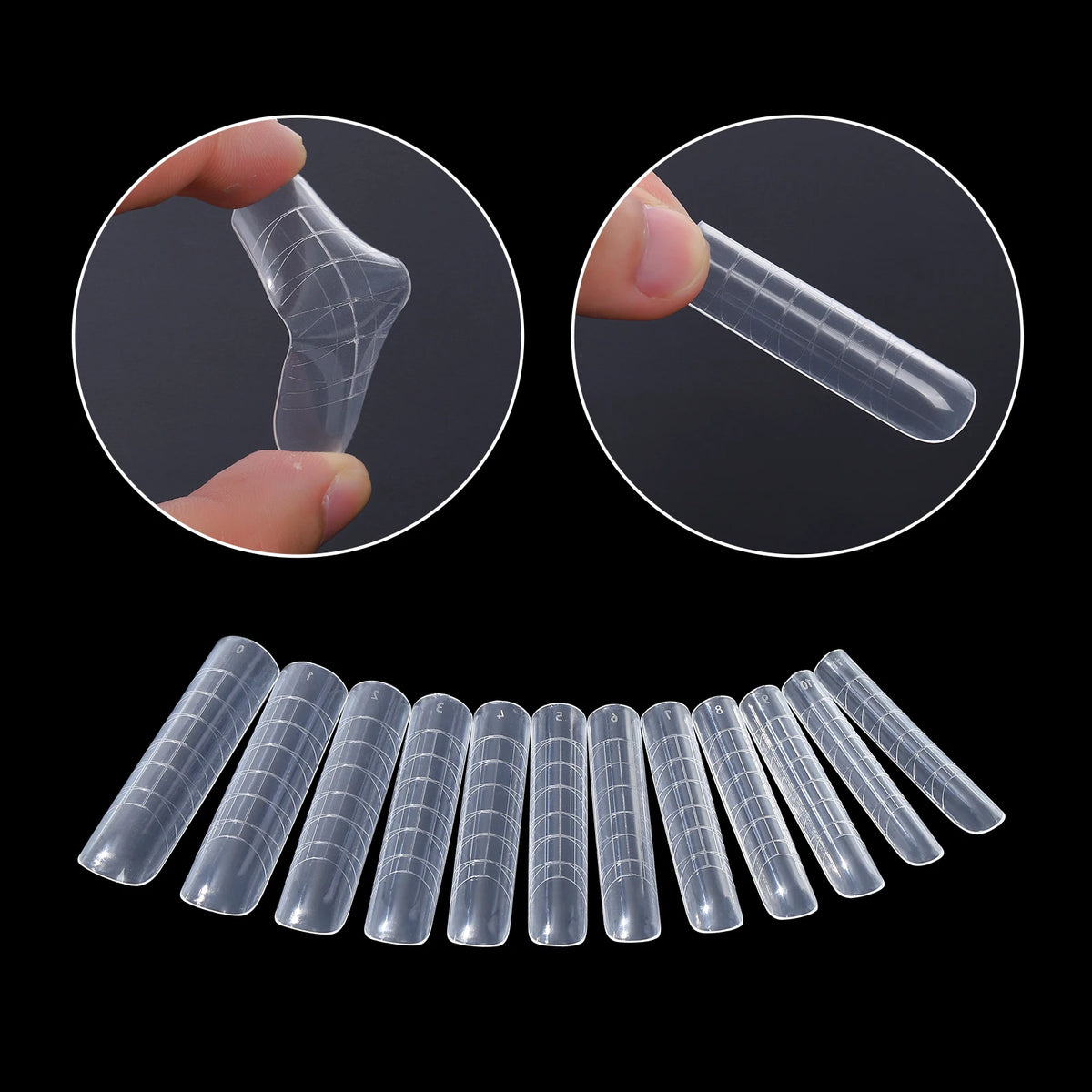 BNG Top Forms for Nails Dual Forms Nails Forms for Extension Full Cover Quick Building Gel Mold Tips Poly Nail Gel Mold
