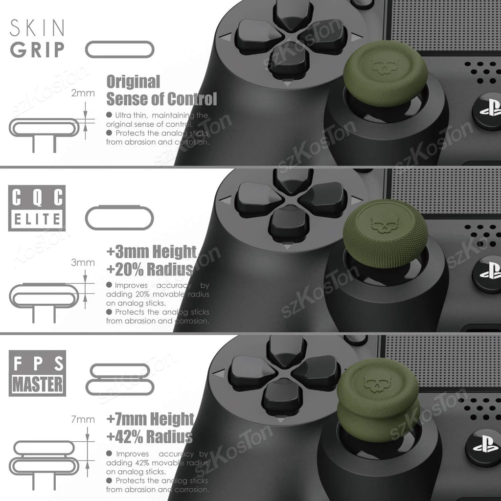 6PCS Thumb Grips Caps Set for Switch 2 Pro/PS5/PS4 Controller Button Stick Cover Gamepad Joystick Cap Gaming Accessories
