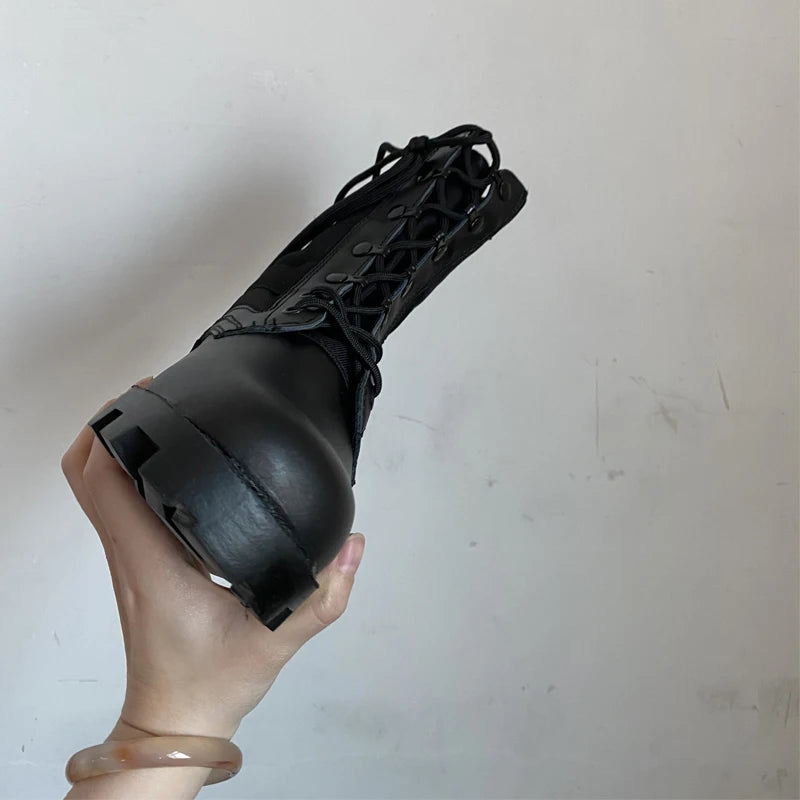 Men Combat Boots High Top Panama Desert Boot Outdoor Hiking Boots Man Anti Slip Tactical Boot Training Motorcycle Boot