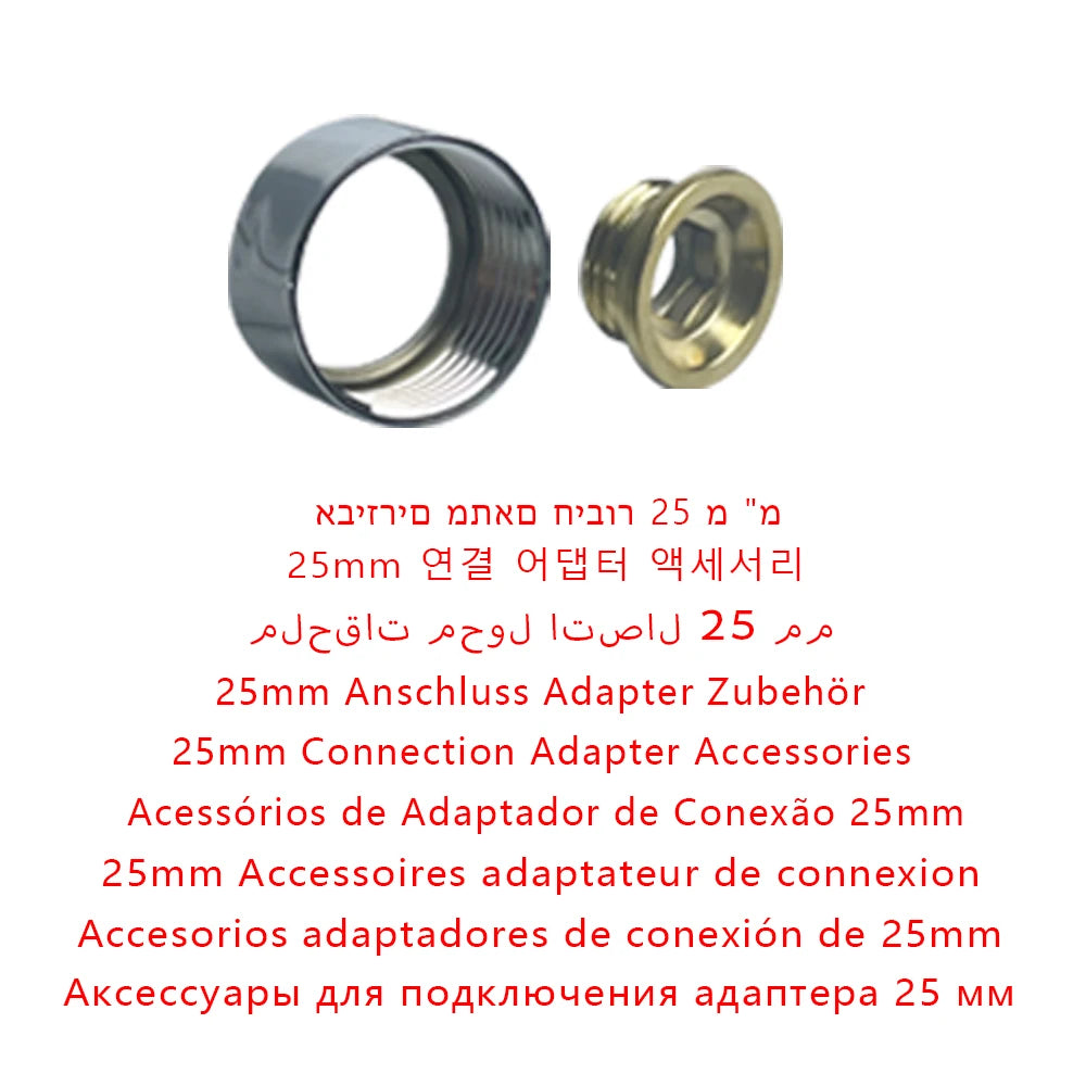 Standard Universal Bathroom Shower Faucet Tube for Bathtub Shower System Tap Set G1/2 in G3/4 in Adapter Round Pipe Accessories