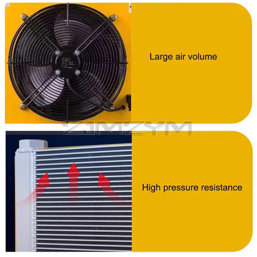 60L/min Hydraulic Air Cooler AH0608T Hot Selling Hardware Tools Air Cooled Oil Radiator Air Cooling Oil Cooler 380V 220V 24V 12V
