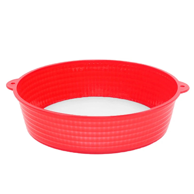 Kitchen Gadgets New Handheld 19cm Round Shape Plastic Flour Sifter Strainer