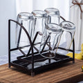 Modern Cup Drying Rack Stand with Drain Tray for Mugs Home Kitchen Bottles