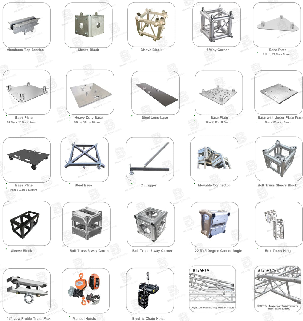 Performance Global Aluminum Truss Structure Spigot Truss Dj Stage Lighting Truss
