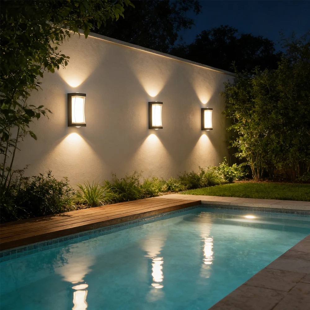 Outdoor Wall Light 85-265V IP65 Waterproof 25W 12W Garden Corridor Balcony wall lamp courtyard Decor Warm Light exterior Stairs