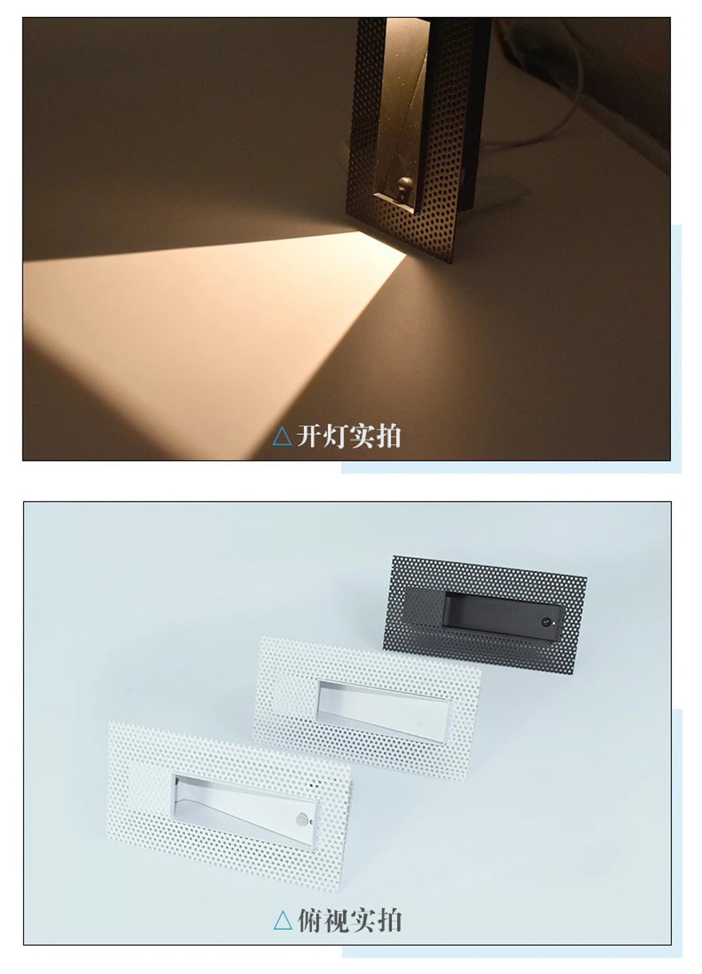 Embedded Frameless LED Step&Stair Wall Lamps 3W Motion Sensor Indoor Bedroom Ladder Foyer Corner Intelligent NightLight 100-240V