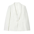 HH 2026 Women New Fashion Solid 2-Piece Set Single Button Long Sleeve Blazer Jacket+High Waist Zipper Pockets Solid Long Pants