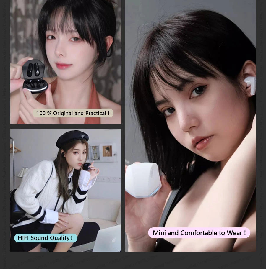 Original Lenovo New GM2 Pro Gaming Headset LED Digital Display Wireless Sport Earbuds HD Call Low Latency Headphones Waterproof