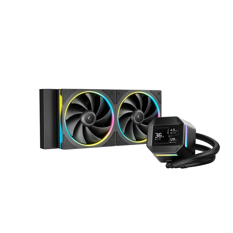 DEEPCOOL LM240 BlackWater-Cooled Radiator PWM Speed Control Water Pump with ARGB Fan  for Computer Case