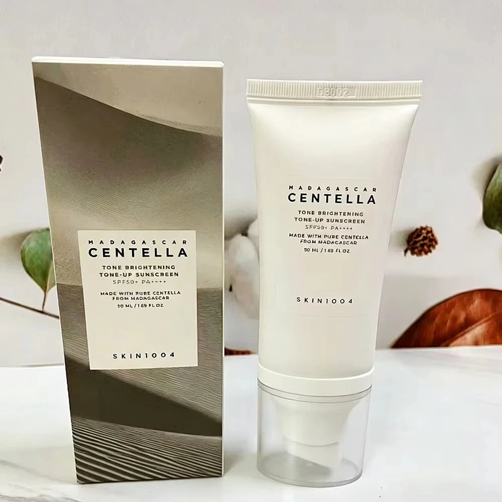 SKIN1004 Madagascar Centella Probio Cica Sun Ampoule SPF50 50ml and Enrich Cream 50ml Fermented Centella Sensitive Skin Care
