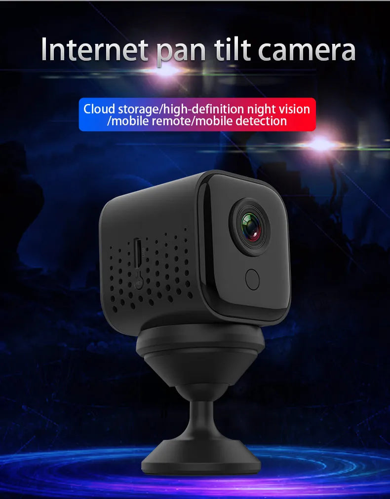 WIFI Mini Camera PIR Human Body Detection Monitoring Security Camera Wireless Monitoring Camera HD 1080P Monitoring Smart Home