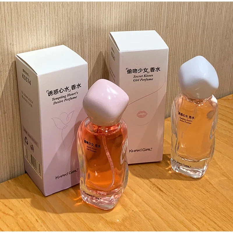 Khaki Girl Floral Fruity Eau De Toilette Long-lasting Fresh Citrus Perfume Spray Unique Crystal Bottle Daily Dating Perfume