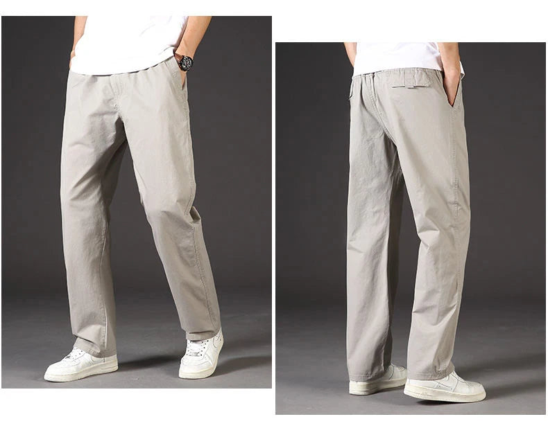 Men's Cargo Pants Summer Spring Cotton Work Wear New In Large Size 6xl Casual Climbing Joggers Sweatpants Hombre Autumn Trousers