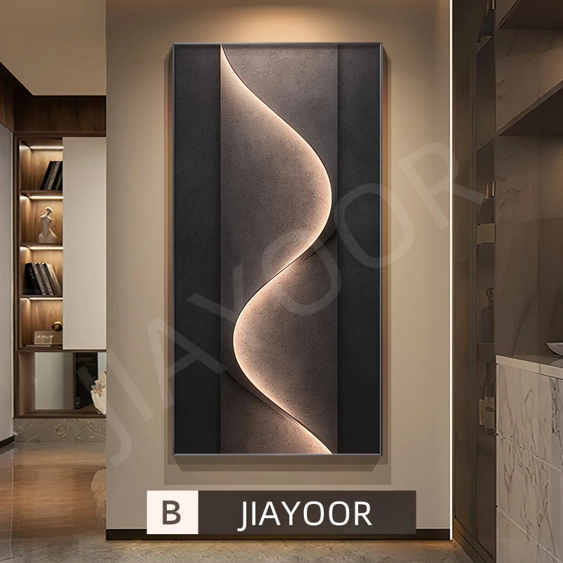 Luxury LED Wall Lamp Living Room Background Corridor Hotel Home Decoration High-end Luster Hanging Painting Modern Mural Light