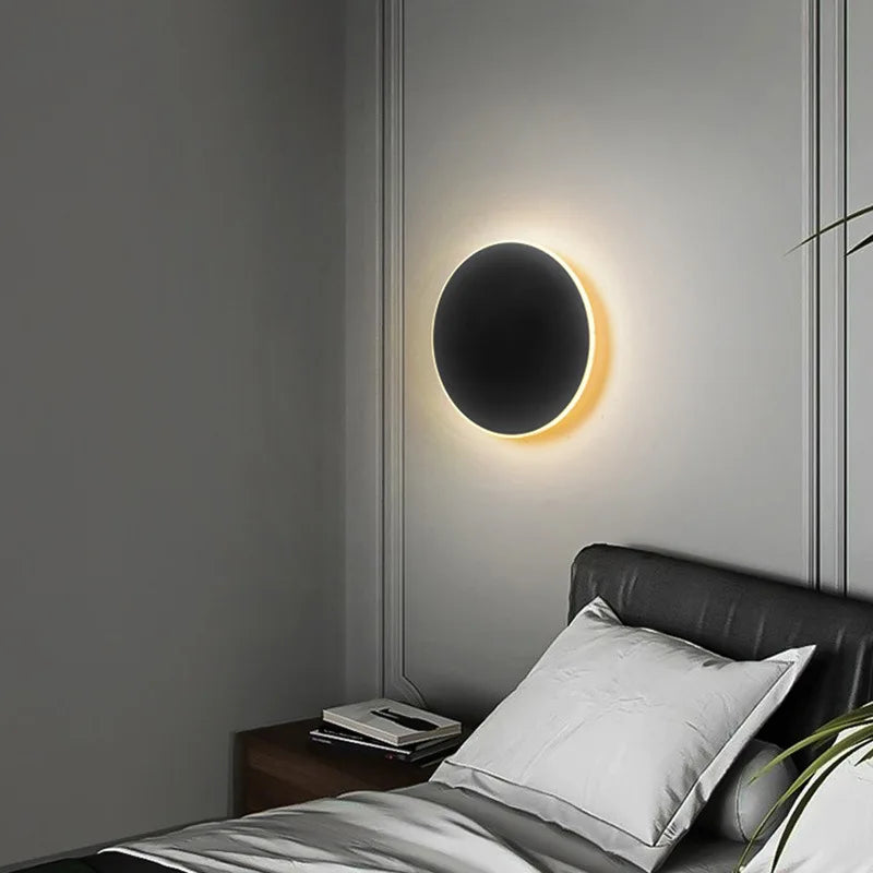 Indoor LED Wall Lamp Living Room Decorative Lamp Home Lighting Fixture Attic Staircase Lamp Circular Aluminum AC 90-260 Volts