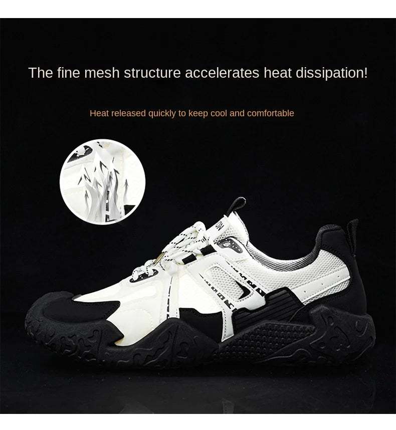 Men's 2026 Summer New Breathable Hiking Sneakers Anti-Slip Wear-Resistant Outdoor Casual Daily Streetwear Footwear in 3 Colors