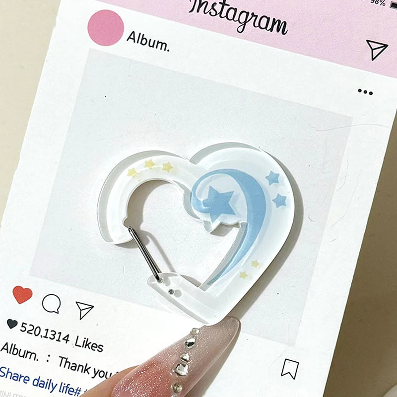 Fashionable Korean Bag Charm with Carabiner Clip; Hand Tent Decoration Accessory for backpacks