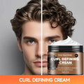 Black Castor Oil Curl Defining Cream Non-stick Hydrates & Eliminates Frizz, Hair-Smoothing Anti-Frizz Cream to Define Quick Repa