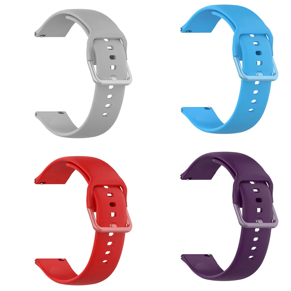 Strap For Amazfit GTS 2/4/3/GTS 2/4 Mini/GTR 4/2/2e 20mm/22mm Watch Silicone Sport Bracelet Amazfit bip 5 3/S/u pro Series band
