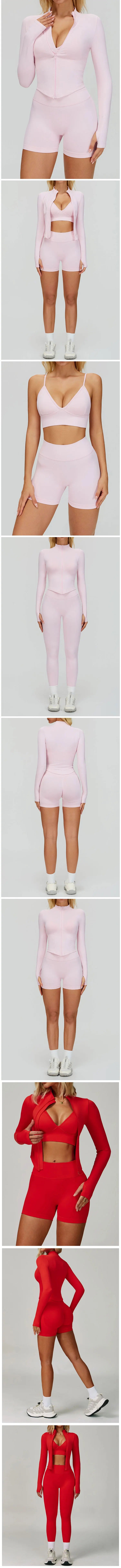 2/3PCS Seamless Sports Set  Yoga Suits  Women Tracksuit Gym Running Workout Clothes Sports Long Sleeve Leggings Yoga Clothing