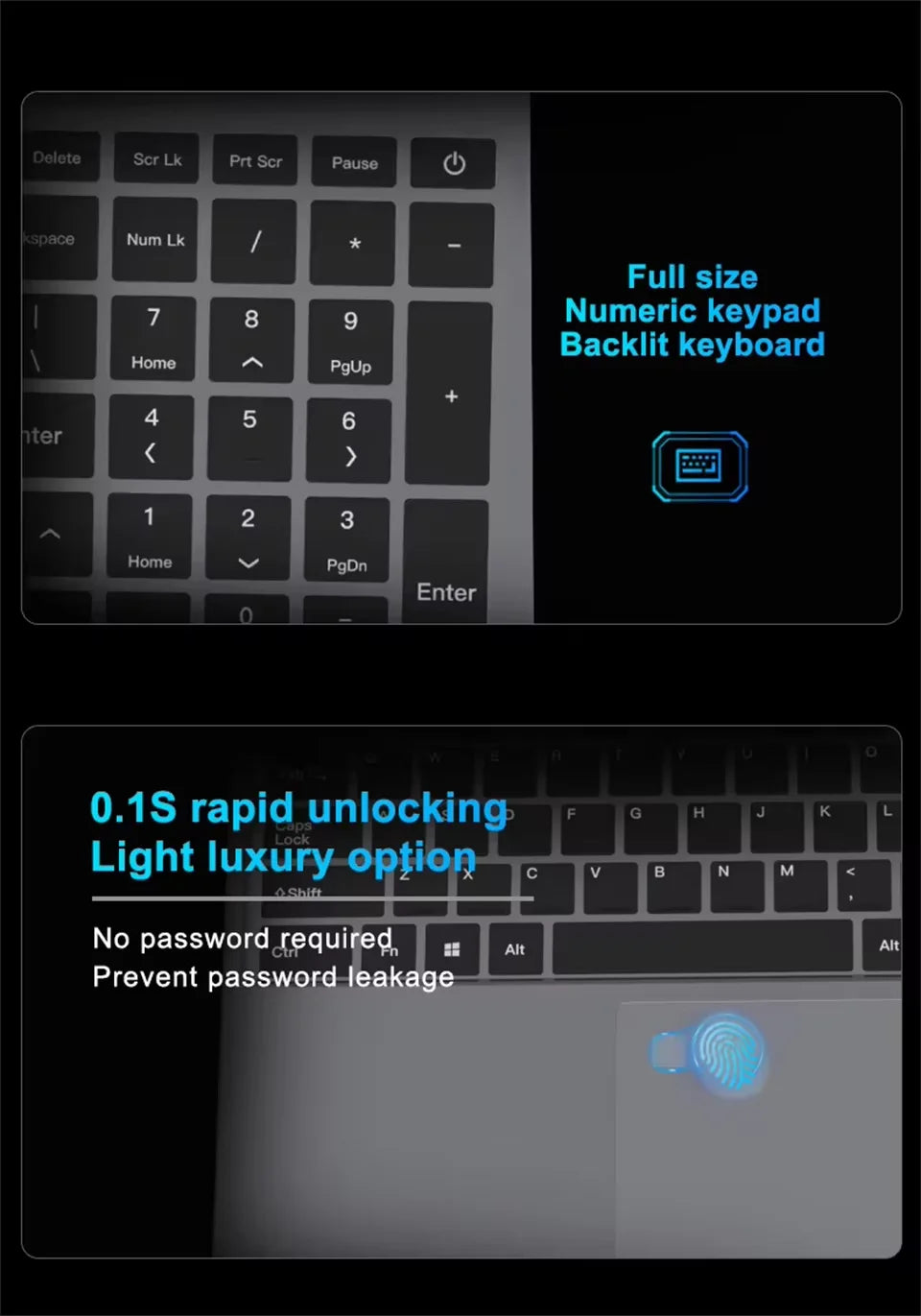 15.6 inch Intel Core I9 10980HK Laptop Computer Windows 11 Pro 16GB DDR4 512GB 1TB SSD Portable Notebook PC Gamer Gaming Laptops