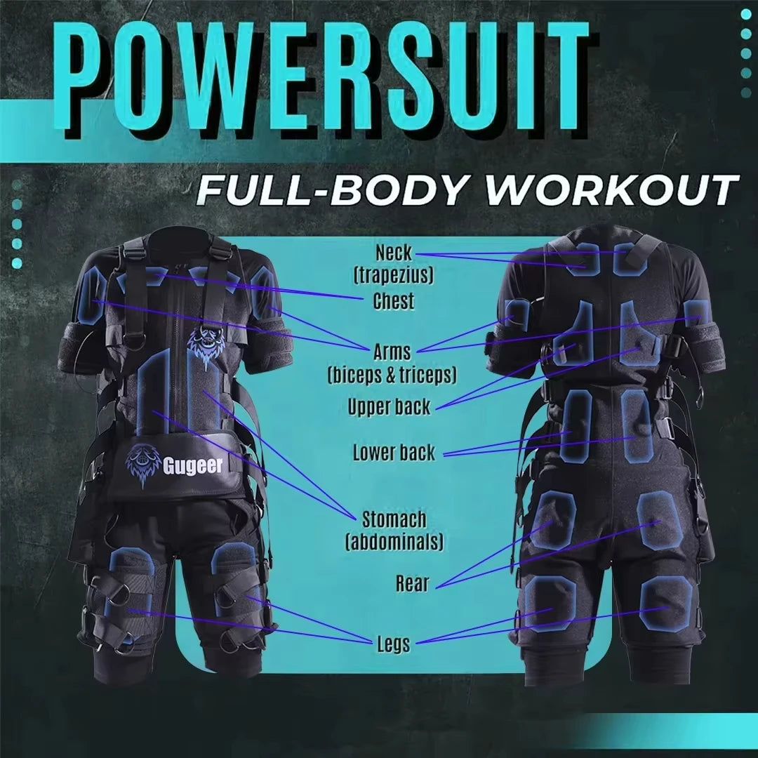 Wireless Full Body EMS Muscle Stimulator for Home Gym Fitness Training Electrotherapy Workout Equipment for Muscle Building