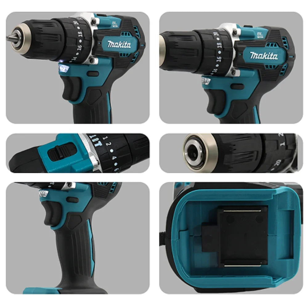 Makita 18V battery DDF487 brushless electric drill, suitable for five-rope impact drill of decoration team uses Suitable