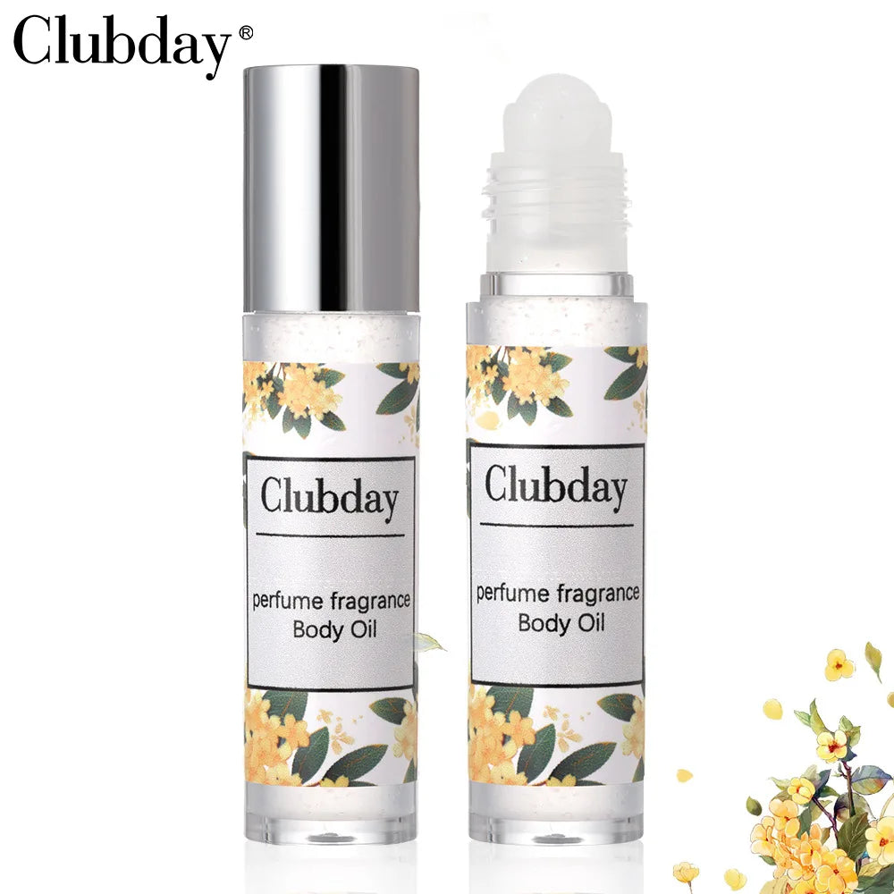 Portable Roll‑on Perfume Oil, Long‑last Fragrance Shimmer Body Highlight Essential Oil Daily Body Scent Makeup Cosmetics