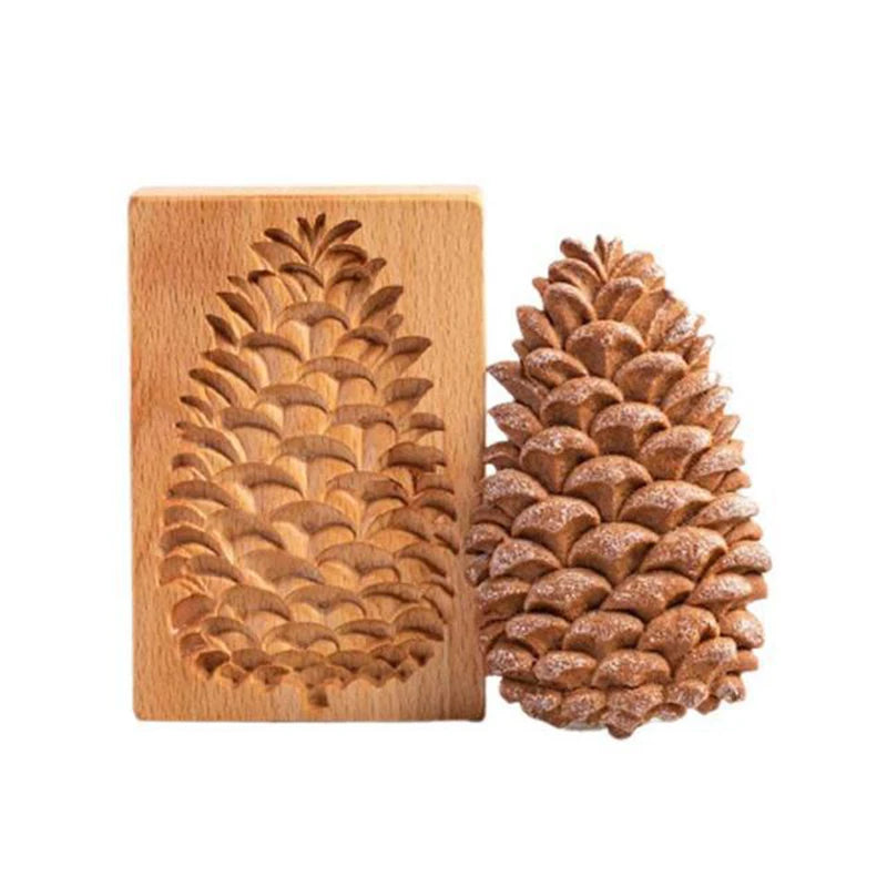 3D Cookie Baking Molds Wooden Gingerbread Mold Press Pumpkin Embossing Tools for Cake Decor DIY Kitchen Gadgets Cookies Moulds