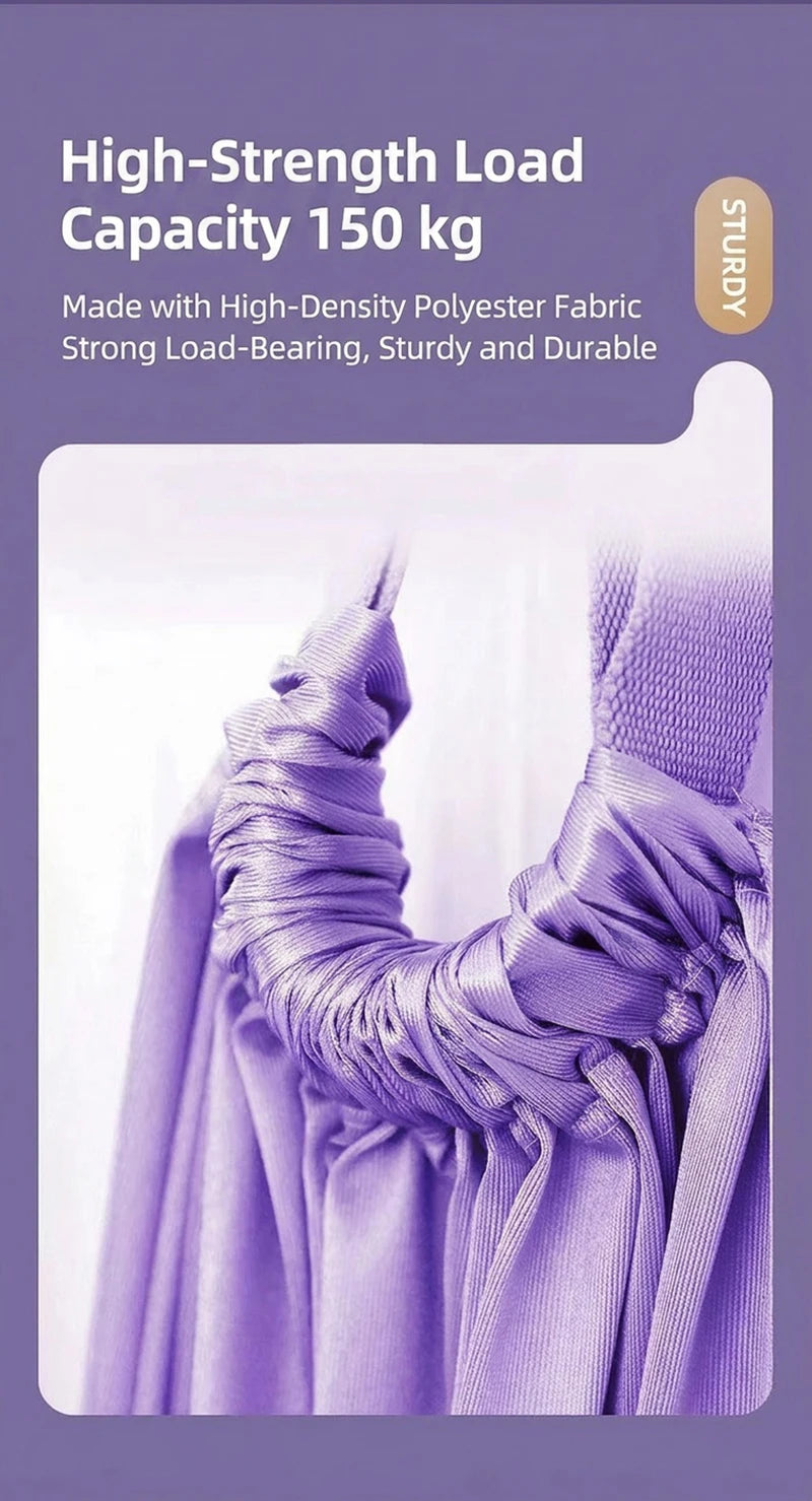 Hanging Rope For Aerial Yoga No-Drill Portable Lower Back Trainer Stretching Band Elastic Rope Dance Training Fitness Equipment