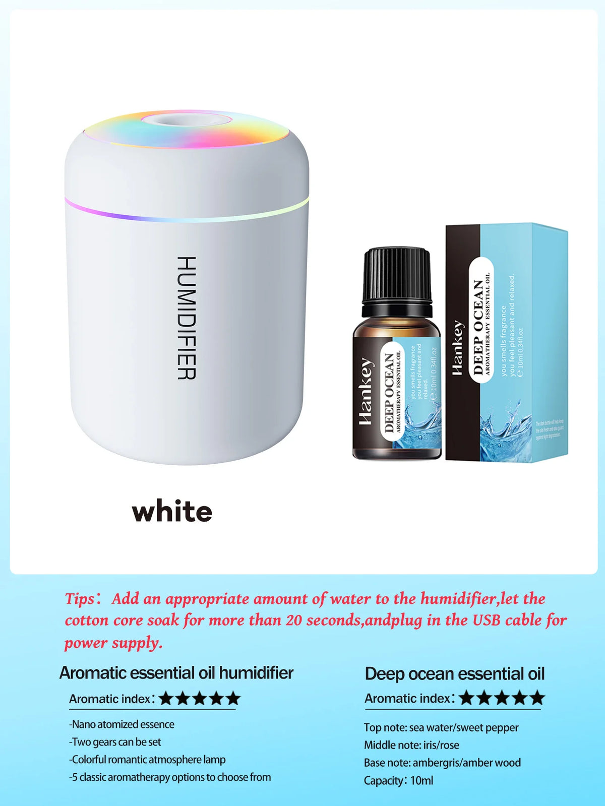 180ML Mini Air Humidifier USB Electric Aroma Diffuser Essential Oil Purifier Aromatherapy Mist Maker Lights For Car Home Bedroom
