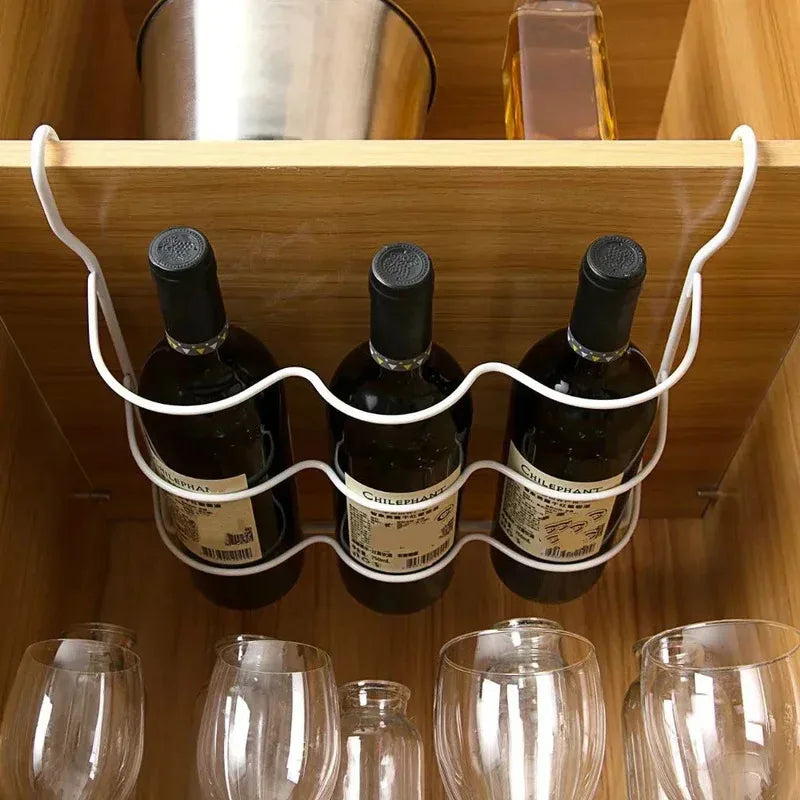 Refrigerator Organizer Rack, Inside Shelf Bottle Holder for Beer or Wine, Kitchen Storage Shelf Accessories for Fridge Supplies